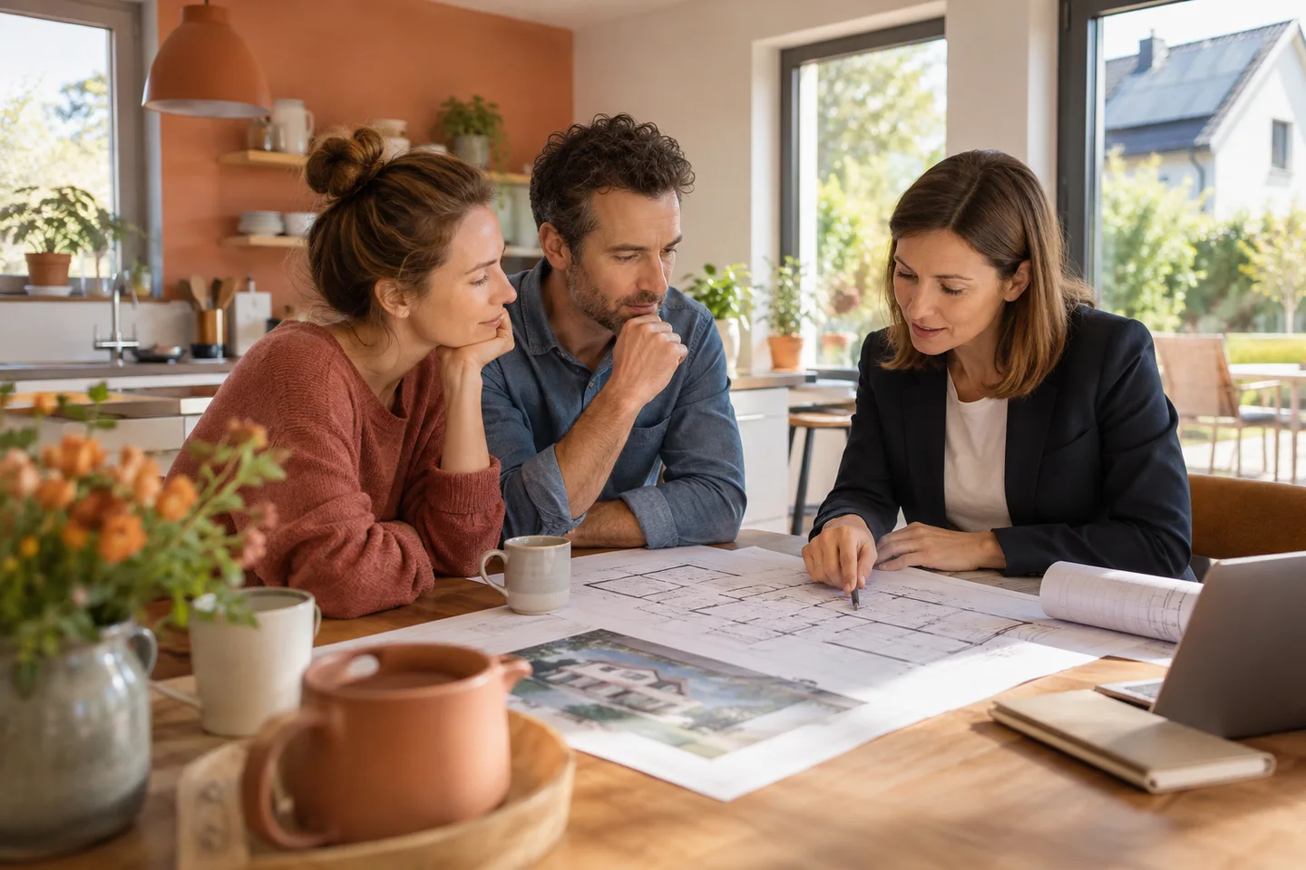 BHW Baufinanzierung: Ein Beratungsgespräch zur Finanzierung einer Wohnimmobilie.
