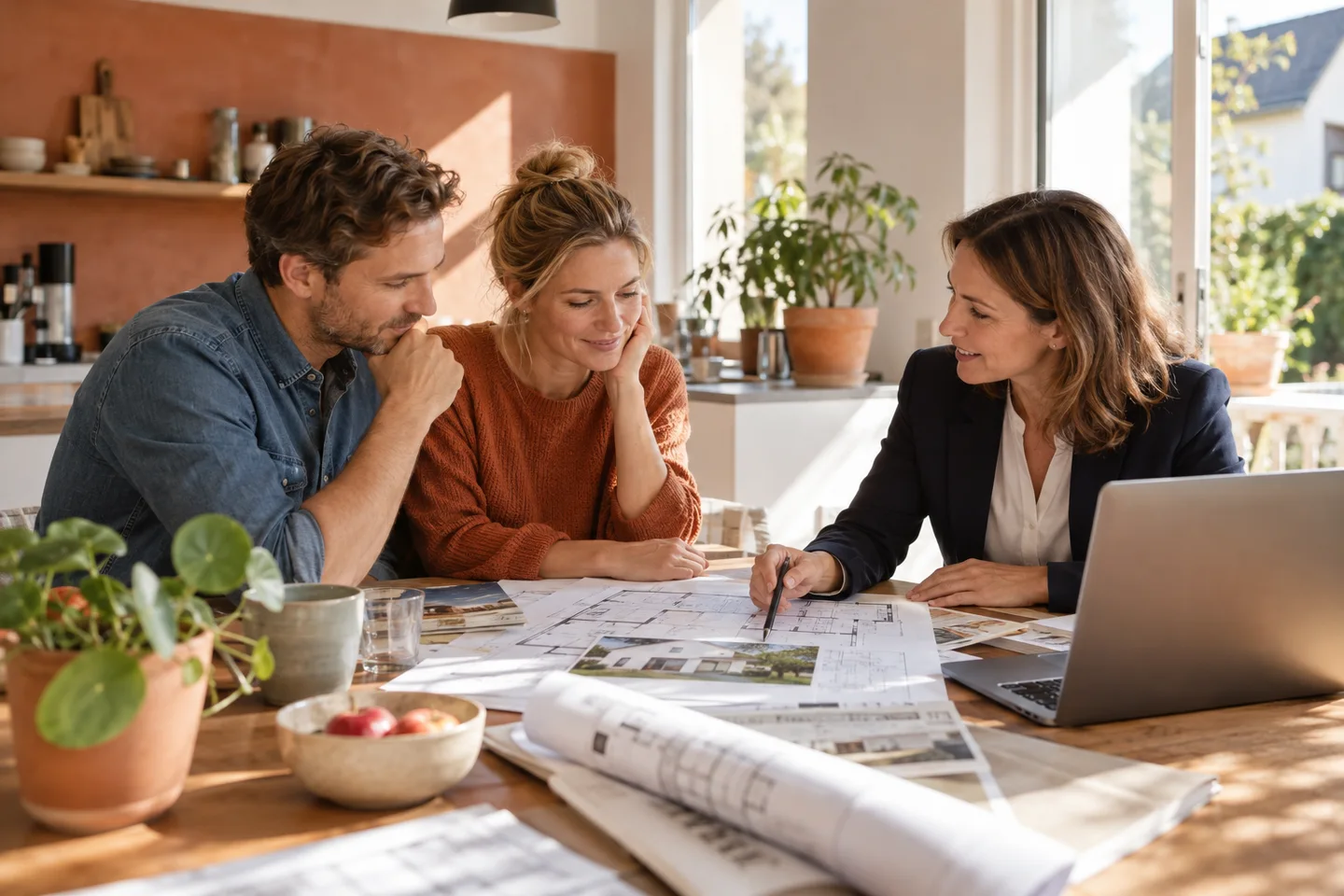 LBS Baufinanzierung: Ein Beratungsgespräch zur Finanzierung einer Wohnimmobilie.